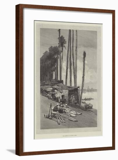 The Harbour of Boulak, Cairo-Charles Auguste Loye-Framed Giclee Print