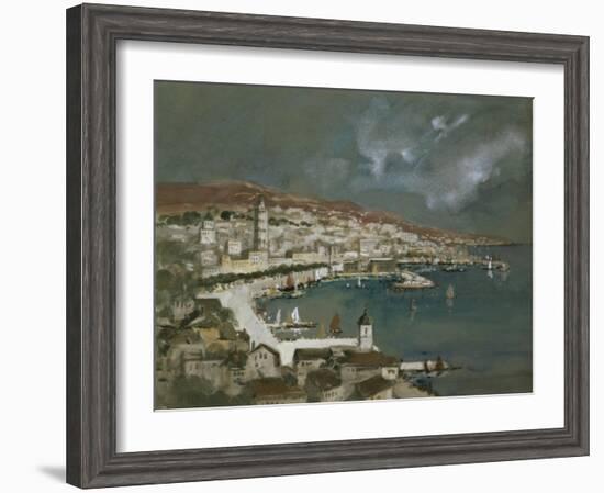 The Harbour of Split, Croatia-Hercules Brabazon Brabazon-Framed Giclee Print