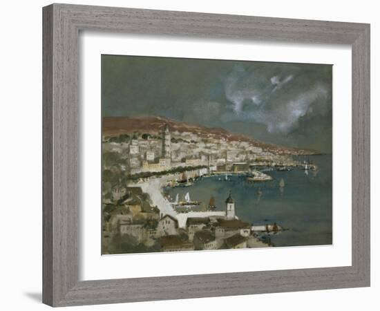 The Harbour of Split, Croatia-Hercules Brabazon Brabazon-Framed Giclee Print