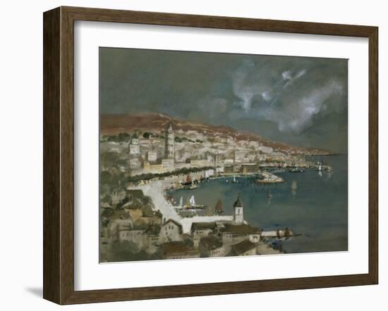 The Harbour of Split, Croatia-Hercules Brabazon Brabazon-Framed Giclee Print