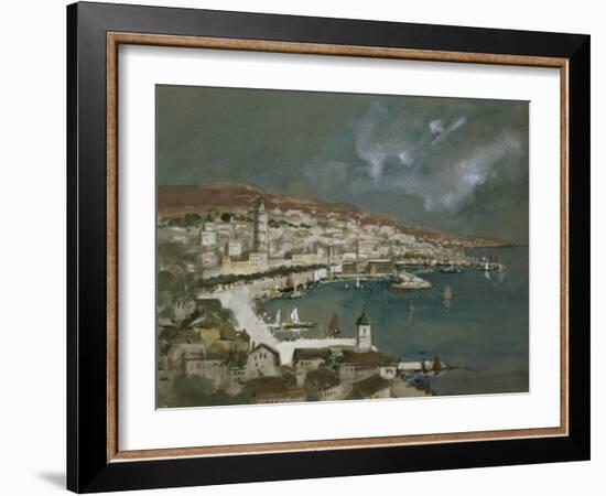 The Harbour of Split, Croatia-Hercules Brabazon Brabazon-Framed Giclee Print