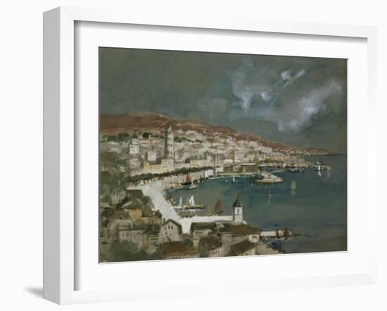 The Harbour of Split, Croatia-Hercules Brabazon Brabazon-Framed Giclee Print