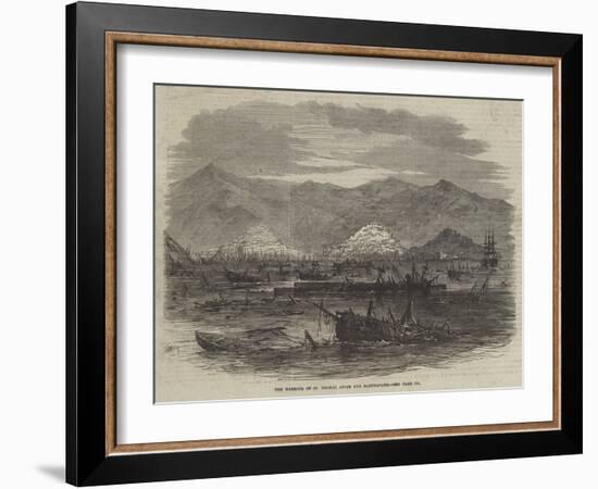 The Harbour of St Thomas after the Earthquake-null-Framed Giclee Print