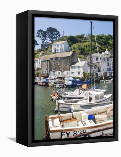 The Harbour, Polperro, Cornwall, England, United Kingdom, Europe-David Clapp-Framed Premier Image Canvas