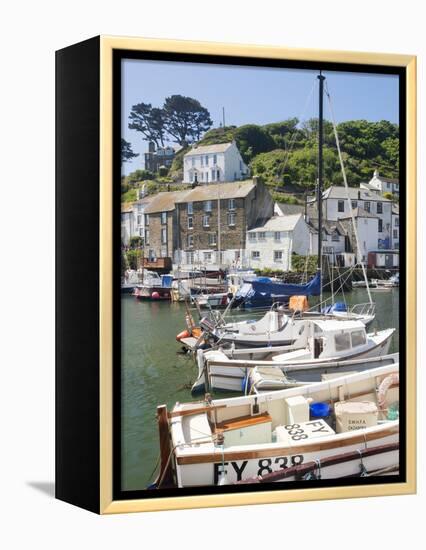 The Harbour, Polperro, Cornwall, England, United Kingdom, Europe-David Clapp-Framed Premier Image Canvas
