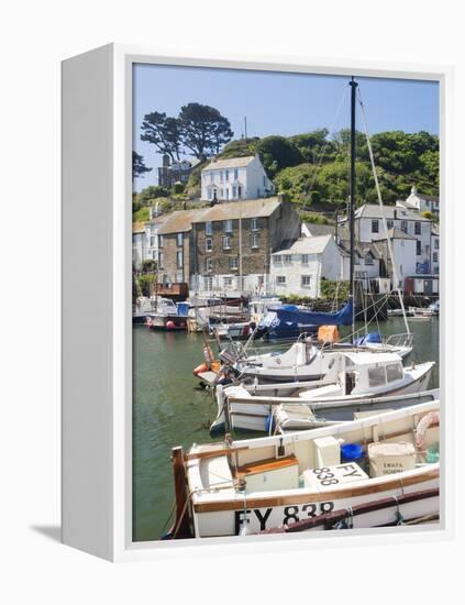 The Harbour, Polperro, Cornwall, England, United Kingdom, Europe-David Clapp-Framed Premier Image Canvas