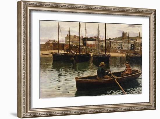 The Harbour, St.Ives, Cornwall, 1885-William H. Bartlett-Framed Giclee Print