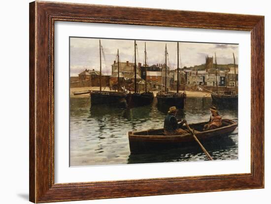 The Harbour, St.Ives, Cornwall, 1885-William H. Bartlett-Framed Giclee Print