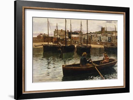 The Harbour, St.Ives, Cornwall, 1885-William H. Bartlett-Framed Giclee Print