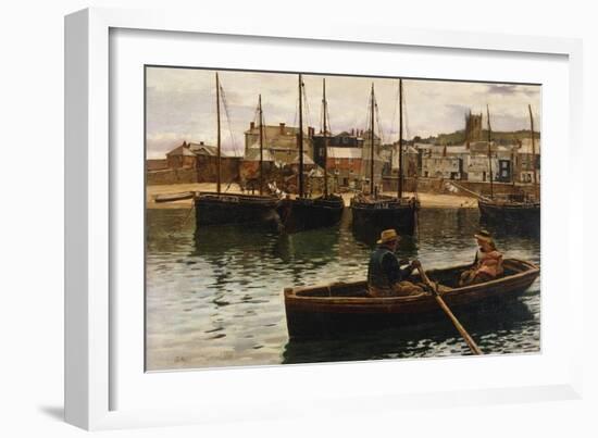 The Harbour, St.Ives, Cornwall, 1885-William H. Bartlett-Framed Giclee Print