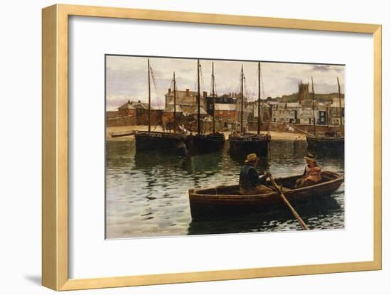 The Harbour, St.Ives, Cornwall-William Henry Bartlett-Framed Giclee Print