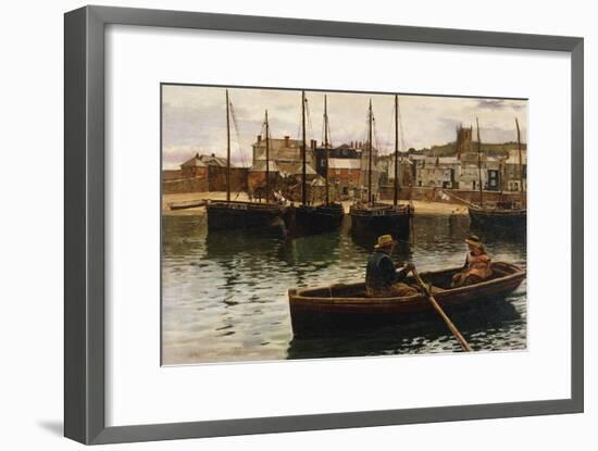 The Harbour, St.Ives, Cornwall-William Henry Bartlett-Framed Giclee Print