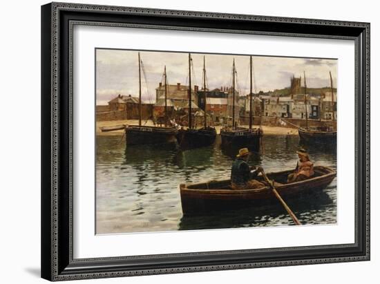 The Harbour, St.Ives, Cornwall-William Henry Bartlett-Framed Giclee Print