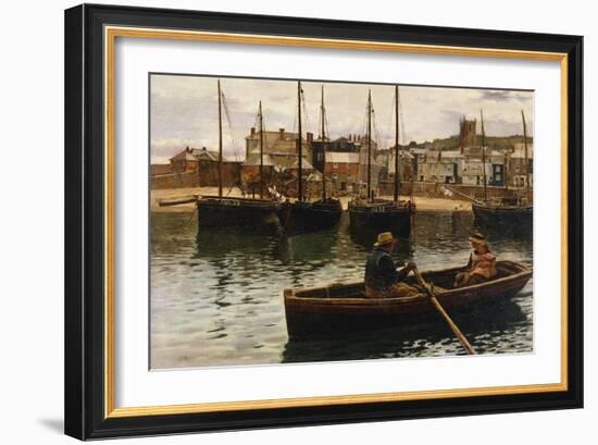 The Harbour, St.Ives, Cornwall-William Henry Bartlett-Framed Giclee Print