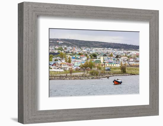 The Harbour Town of Puerto Natales, Patagonia, Chile, South America-Michael Nolan-Framed Photographic Print