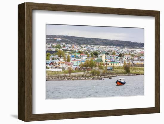 The Harbour Town of Puerto Natales, Patagonia, Chile, South America-Michael Nolan-Framed Photographic Print