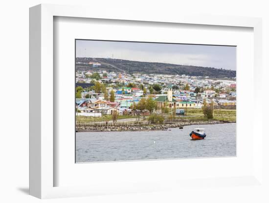 The Harbour Town of Puerto Natales, Patagonia, Chile, South America-Michael Nolan-Framed Photographic Print