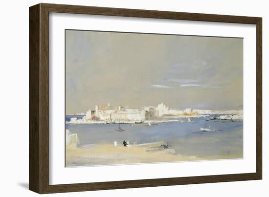 The Harbour, Valetta, Malta-Hercules Brabazon Brabazon-Framed Giclee Print