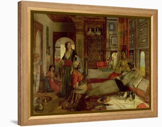 The Harem, 1876 (Oil on Panel)-John Frederick Lewis-Framed Premier Image Canvas