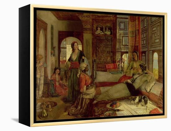 The Harem, 1876 (Oil on Panel)-John Frederick Lewis-Framed Premier Image Canvas