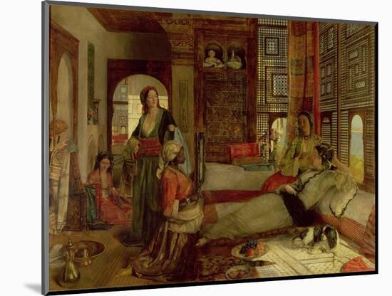 The Harem, 1876 (Oil on Panel)-John Frederick Lewis-Mounted Giclee Print