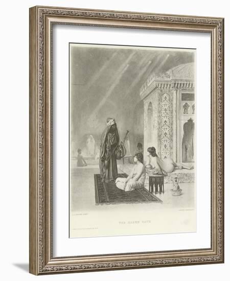 The Harem Bath-Jean Leon Gerome-Framed Giclee Print