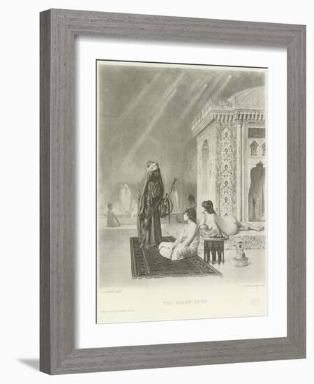 The Harem Bath-Jean Leon Gerome-Framed Giclee Print