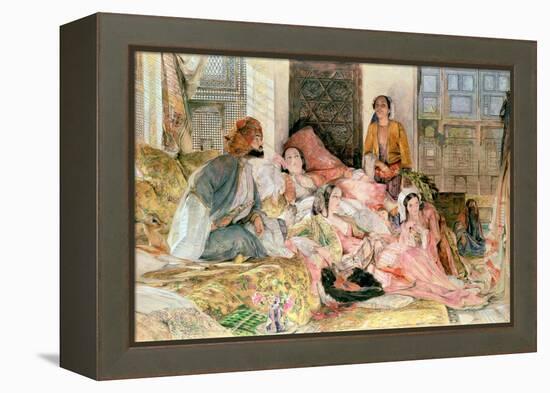 The Harem, circa 1850-John Frederick Lewis-Framed Premier Image Canvas