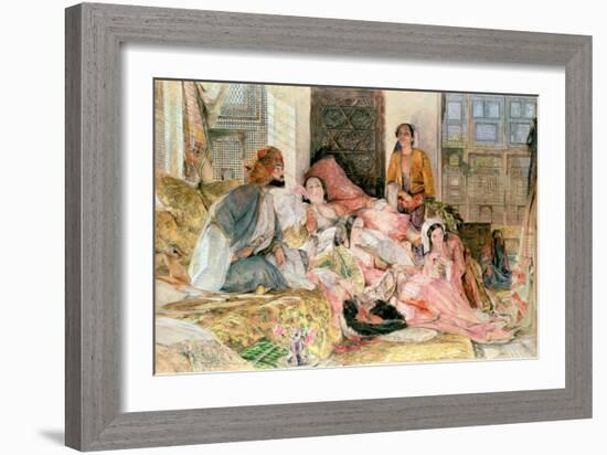 The Harem, circa 1850-John Frederick Lewis-Framed Giclee Print