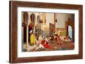 The Harem Dance-Giulio Rosati-Framed Giclee Print