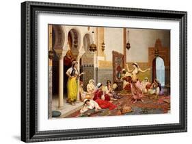 The Harem Dance-Giulio Rosati-Framed Giclee Print