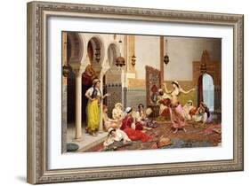 The Harem Dance-Giulio Rosati-Framed Giclee Print