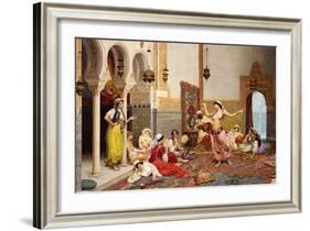 The Harem Dance-Giulio Rosati-Framed Giclee Print