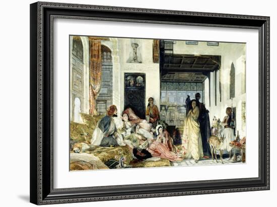 The Harem-John Frederick Lewis-Framed Giclee Print