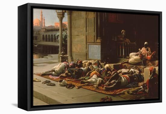 The Harems Gate, Souvenir of Cairo, 1876-Jean Jules Antoine Lecomte du Nouy-Framed Premier Image Canvas