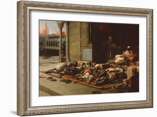 The Harems Gate, Souvenir of Cairo, 1876-Jean Jules Antoine Lecomte du Nouy-Framed Giclee Print