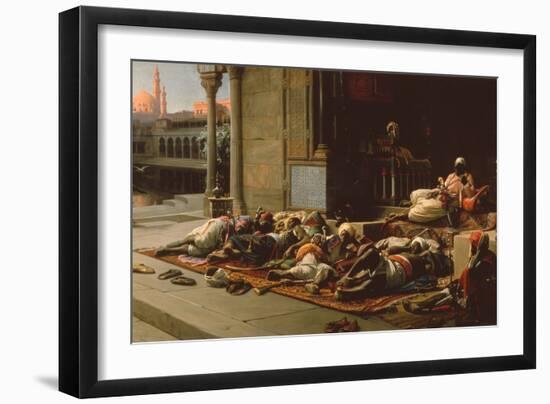 The Harems Gate, Souvenir of Cairo, 1876-Jean Jules Antoine Lecomte du Nouy-Framed Giclee Print