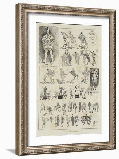 The Harlequinade at Drury Lane Theatre-Phil May-Framed Giclee Print