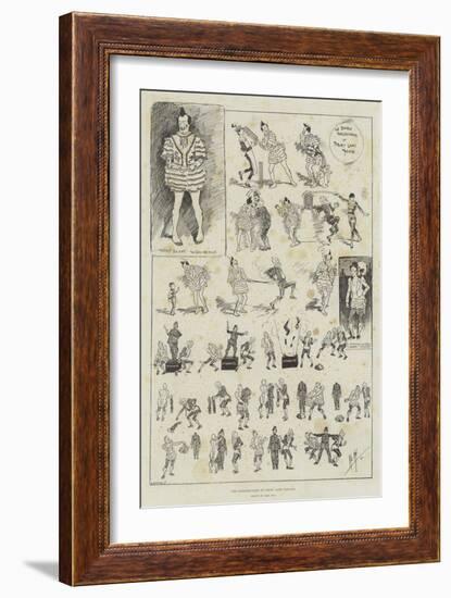 The Harlequinade at Drury Lane Theatre-Phil May-Framed Giclee Print