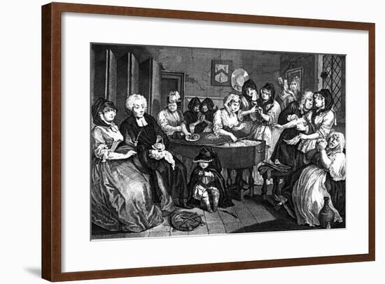 The Harlot's Progress, 1733-William Hogarth-Framed Giclee Print