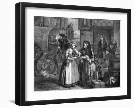 The Harlot's progress by William Hogarth-William Hogarth-Framed Giclee Print