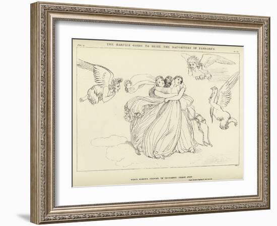 The Harpies Going to Seize the Daughters of Pandarus-John Flaxman-Framed Giclee Print