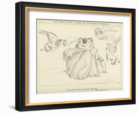 The Harpies Going to Seize the Daughters of Pandarus-John Flaxman-Framed Giclee Print