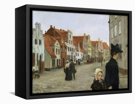 The Hartengrube in Luebeck, C. 1903-Heinrich Eduard Linde-Walther-Framed Premier Image Canvas