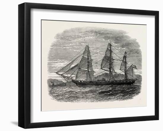 The Hartford (Admiral Farragut's Flag-Ship), USA, 1870s-null-Framed Giclee Print