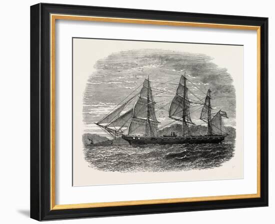 The Hartford (Admiral Farragut's Flag-Ship), USA, 1870s-null-Framed Giclee Print