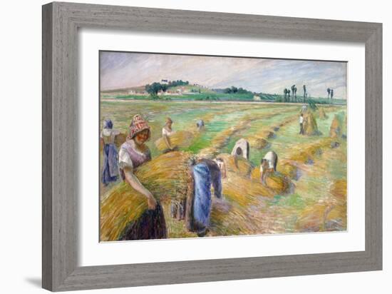 The Harvest, 1882-Camille Pissarro-Framed Giclee Print