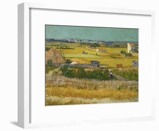 The Harvest, 1888-Vincent van Gogh-Framed Giclee Print