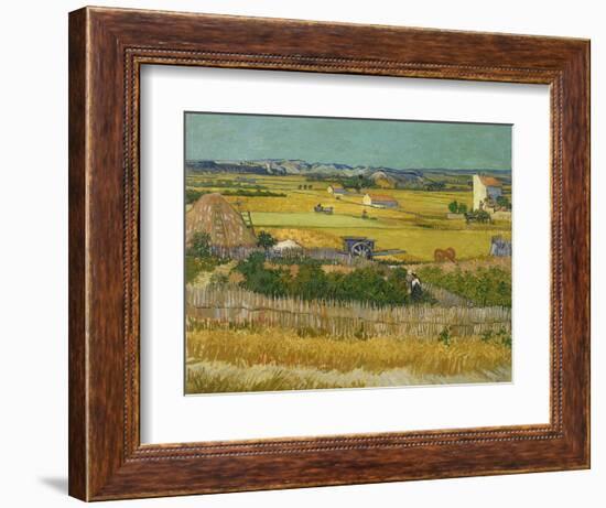 The Harvest, 1888-Vincent van Gogh-Framed Giclee Print