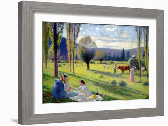 The Harvest, 1895-Henri Martin-Framed Giclee Print